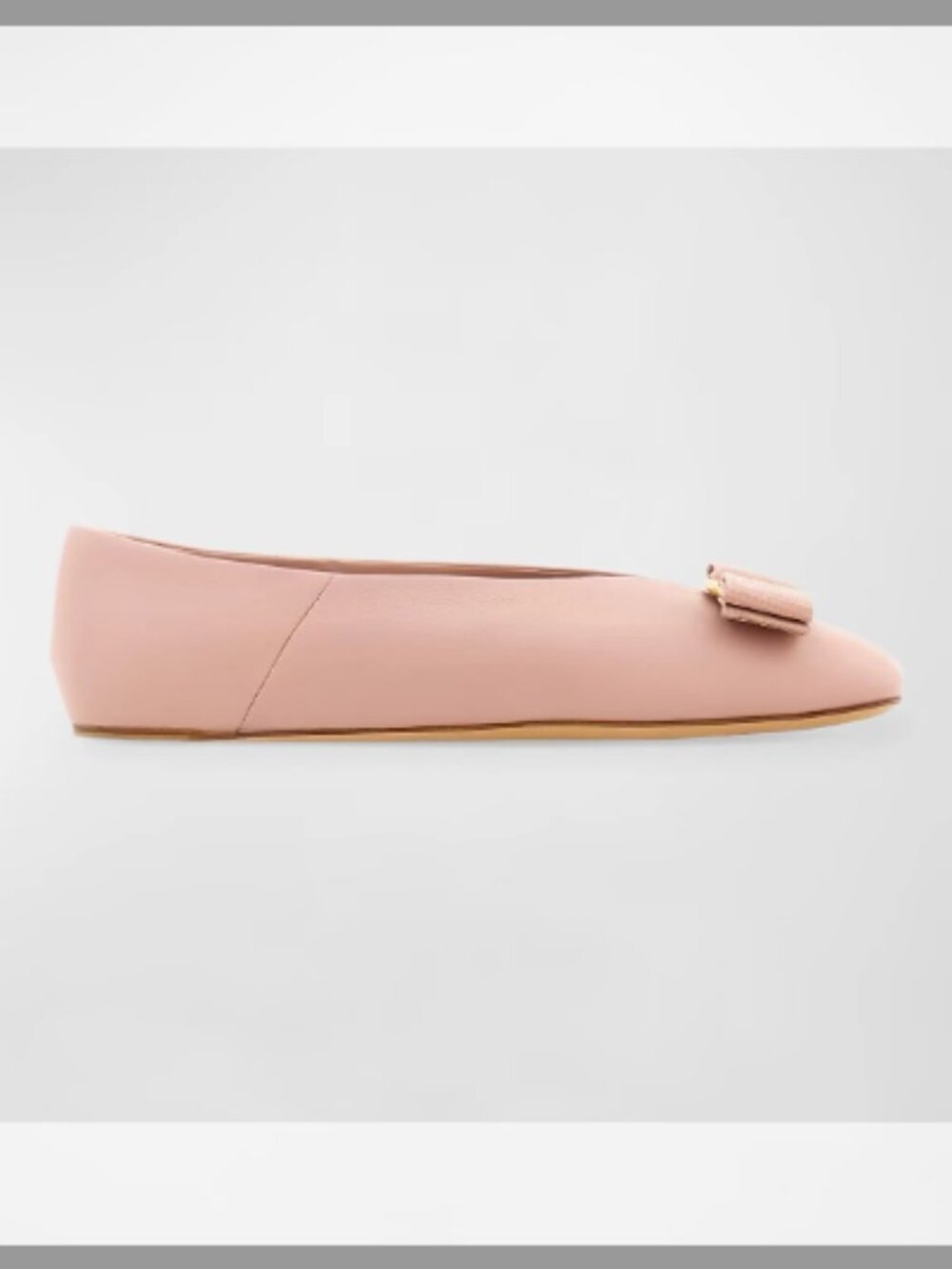 FERRAGAMO NIB Vanna Calfskin Bow Ballerina Flats (ORIG. $695) (SIZE 10) (40)EU